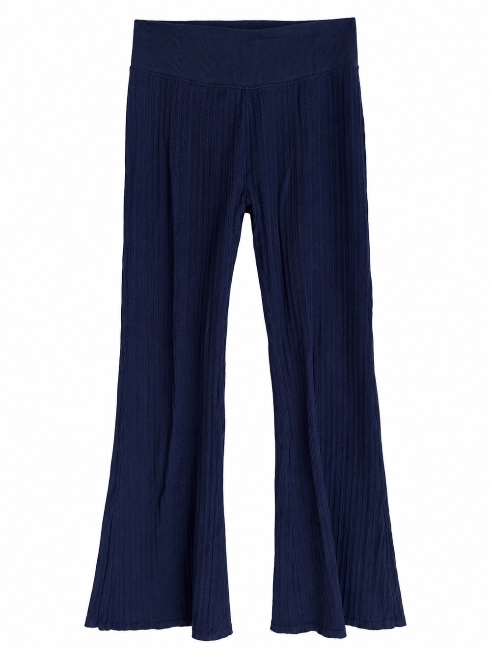 PINK Victoria's Secret Girls' Navy Ribbed Flare Leggings